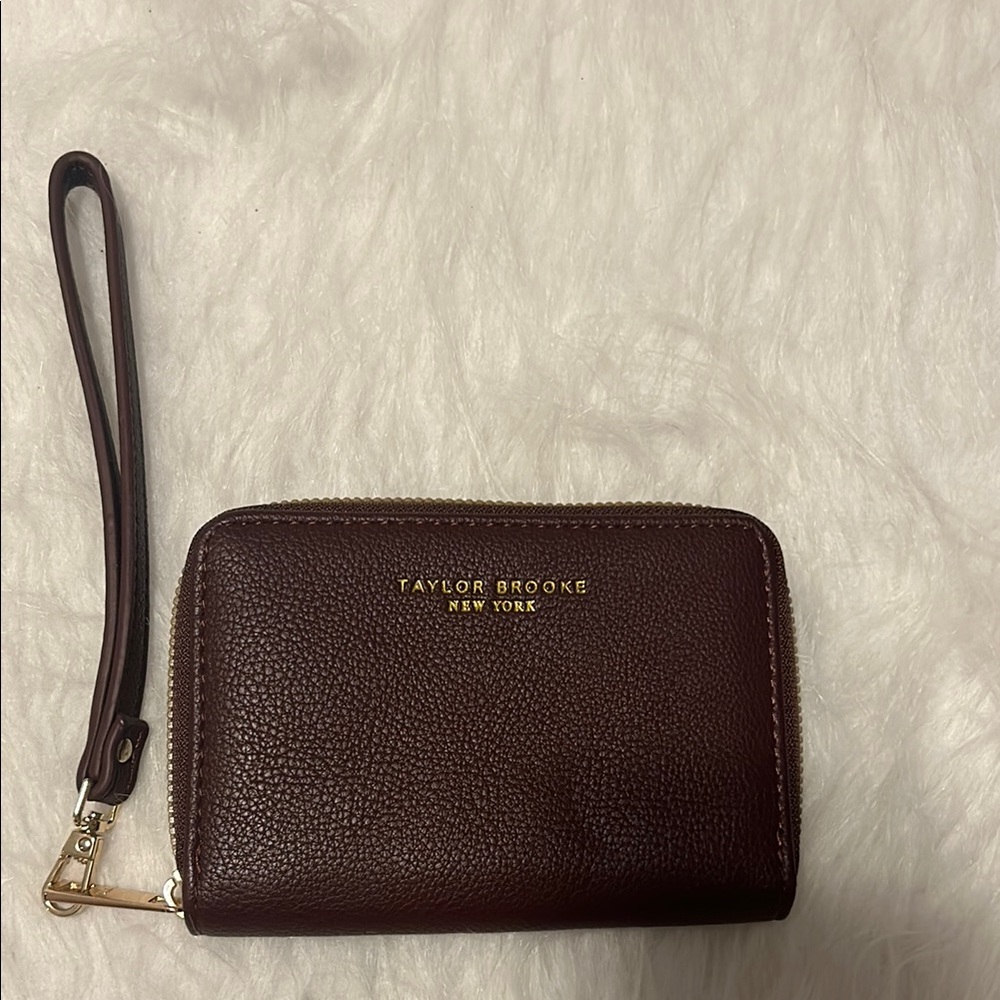 Taylor Brooke Burgandy Wristlet Wallet